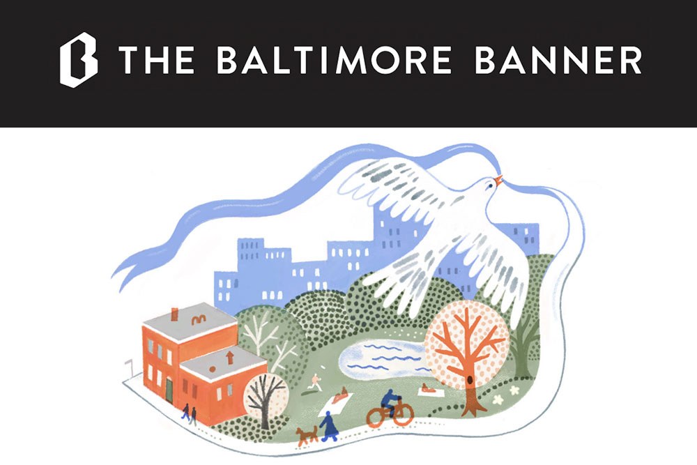 Baltimore Banner newspaper - logo and illustration
