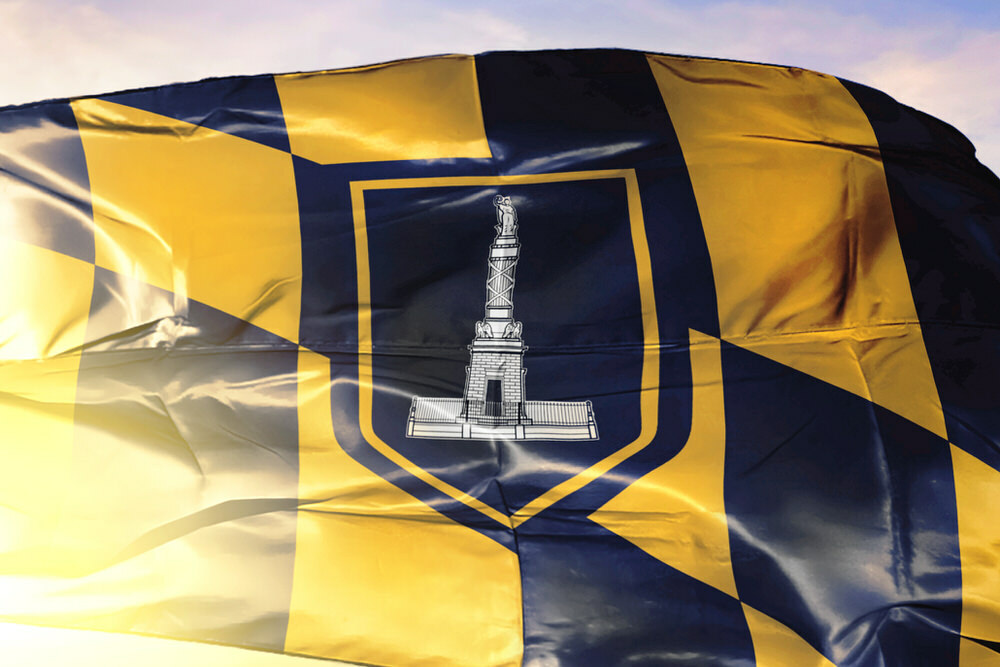 Baltimore City flag detail