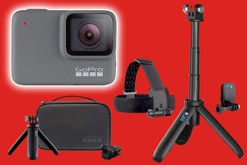 GoPro HERO7 Silver  and accessories