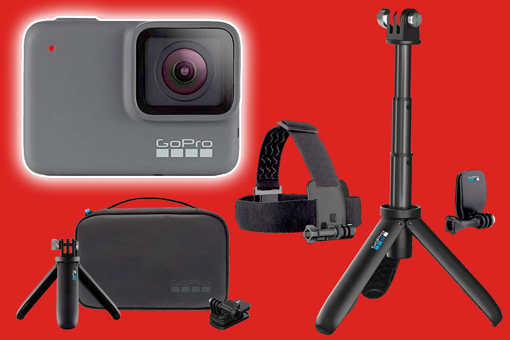 GoPro HERO7 Silver and accessories