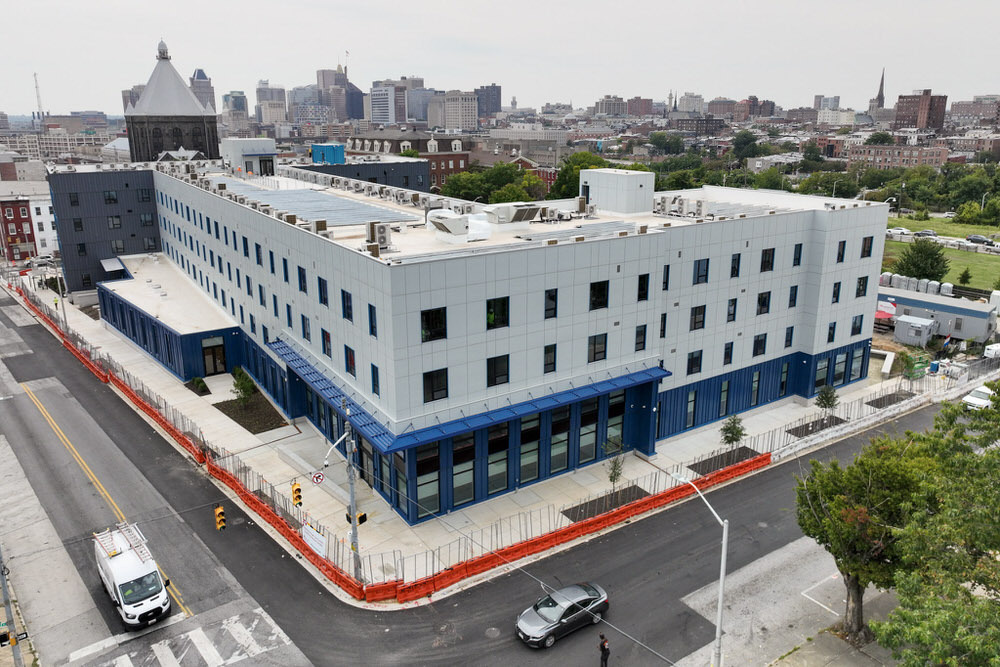 Pratt Library renovations - Johnston Square Branch under construction