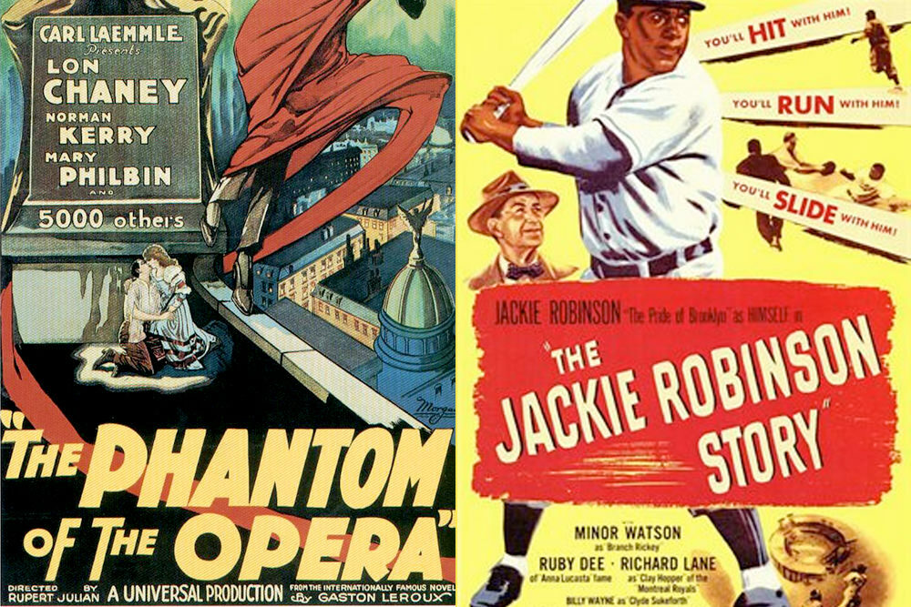 Public Domain films - Phantom of the Opera and the Jackie Robinson Story