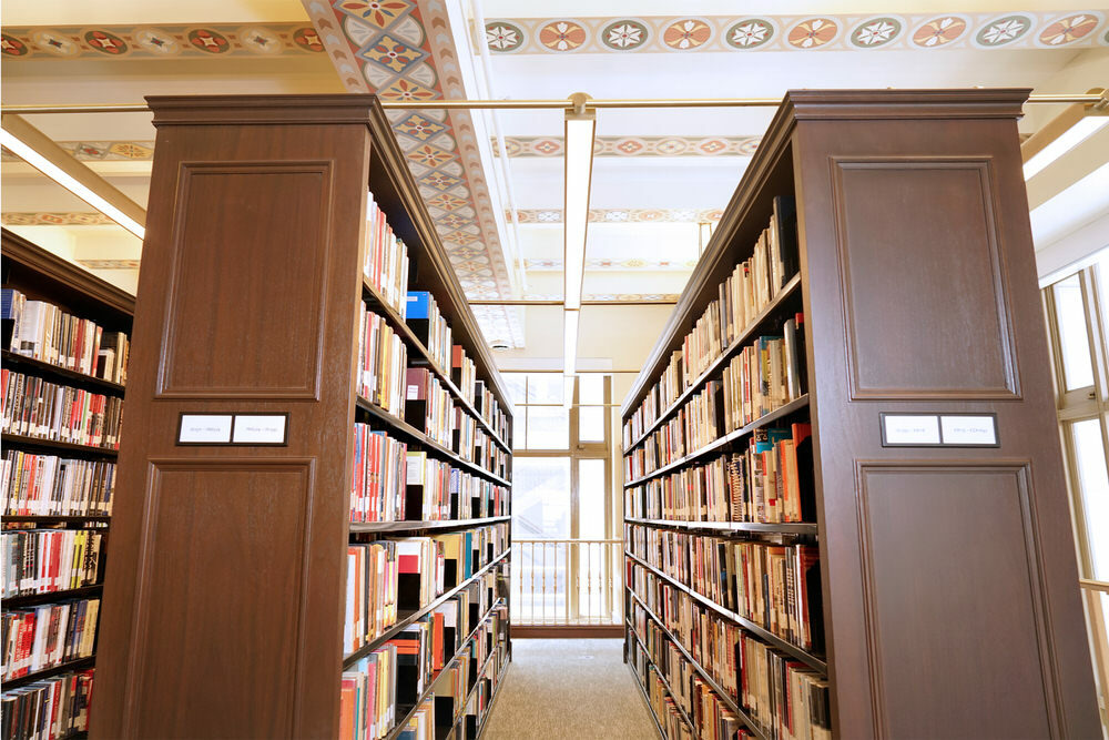 Social Science and History 2nd floor bookshelves