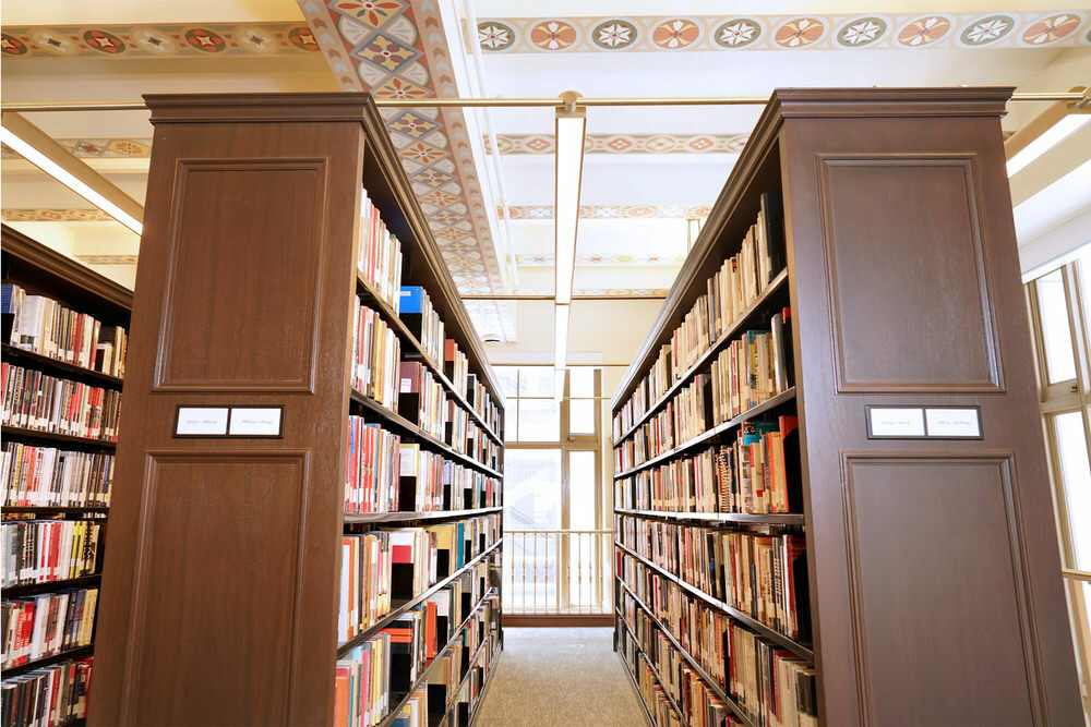 Social Science and History 2nd floor bookshelves