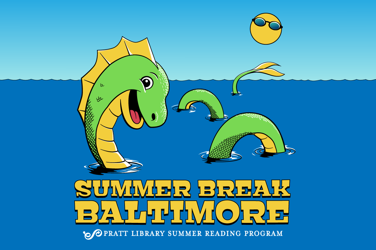 Summer Break Baltimore 2026 - Pratt Library summer reading with Chessie.