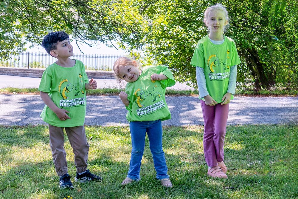 kids in Summer Break Baltimore shirts.
