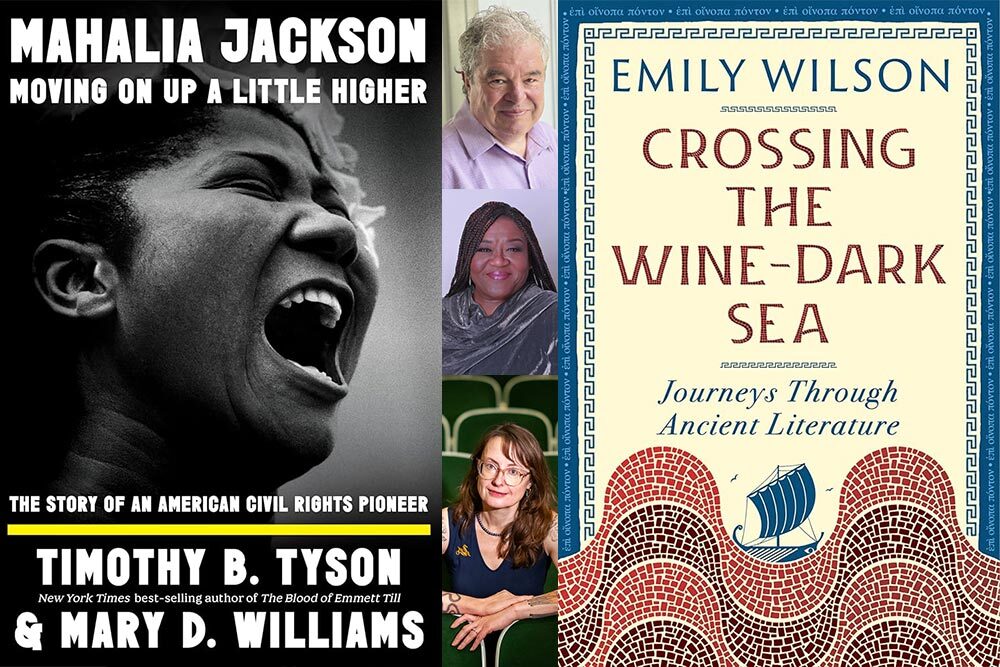 Writers Live! Authors Timothy Tyson and Mary Williams, Emily Wilson, and their books.