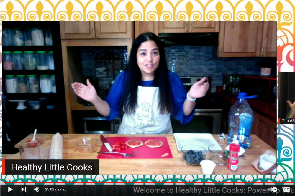 YouTube for Kids - Health Little Cooks video screen image