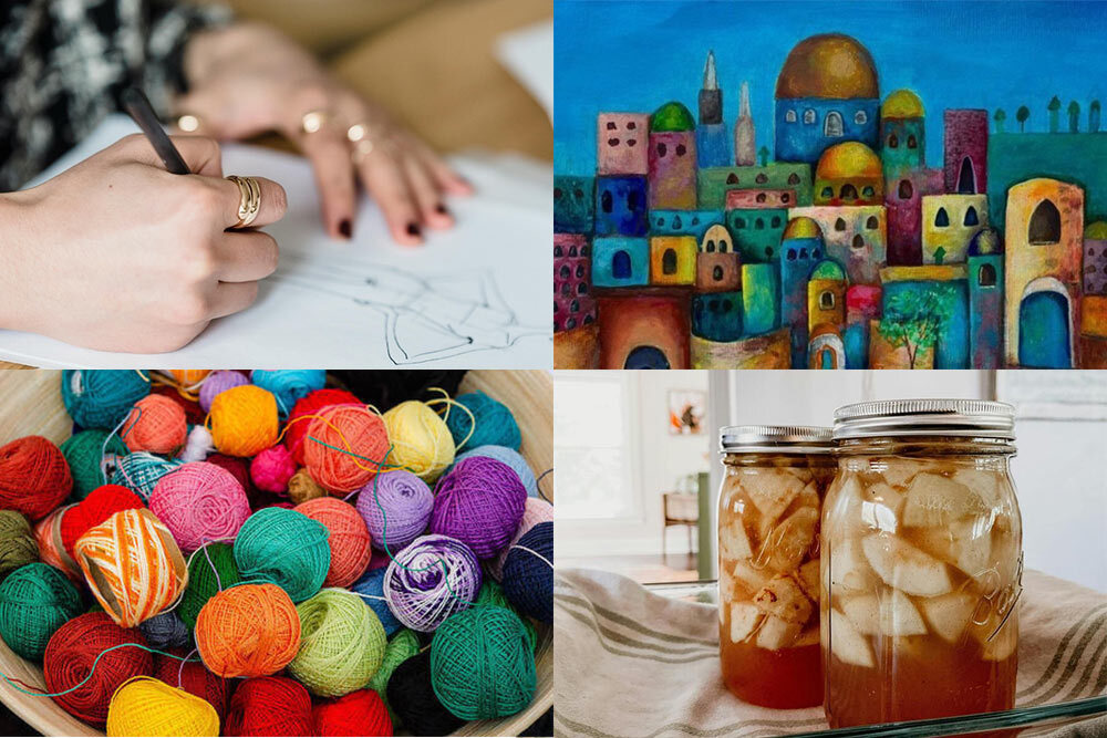 Adults DIY events in October 2025, showing drawing to music, painting, canning, and yarn arts