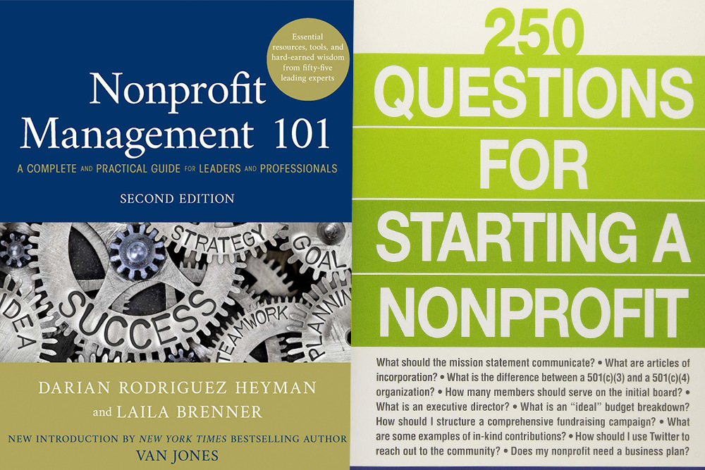 Catalog of Nonprofit Literature database - 2 book covers