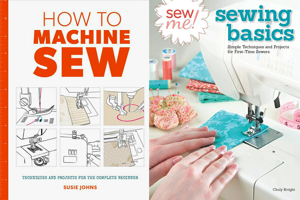 sewing machine books from the Pratt Library