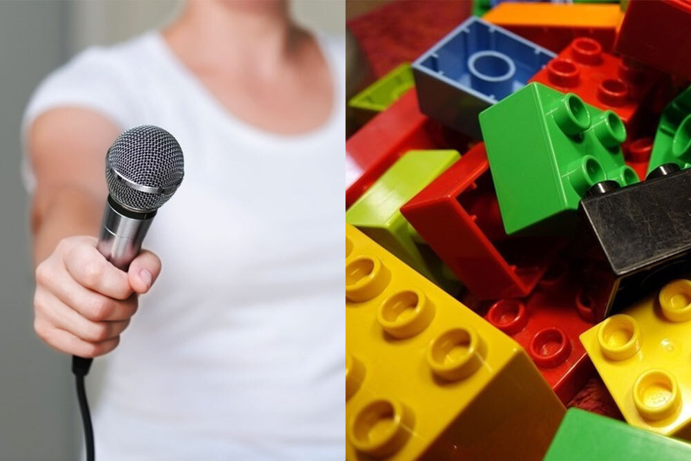Teens events March 2024 - solve it - microphone and building blocks