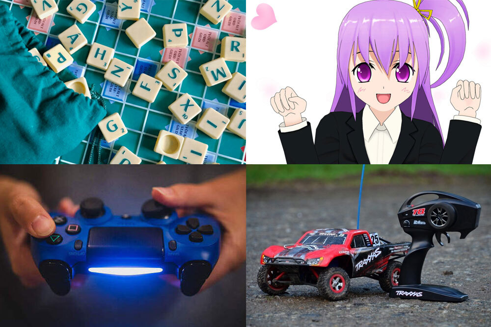 gaming events for teens in September 2025, showing scrabble, anime, video games and a RC car