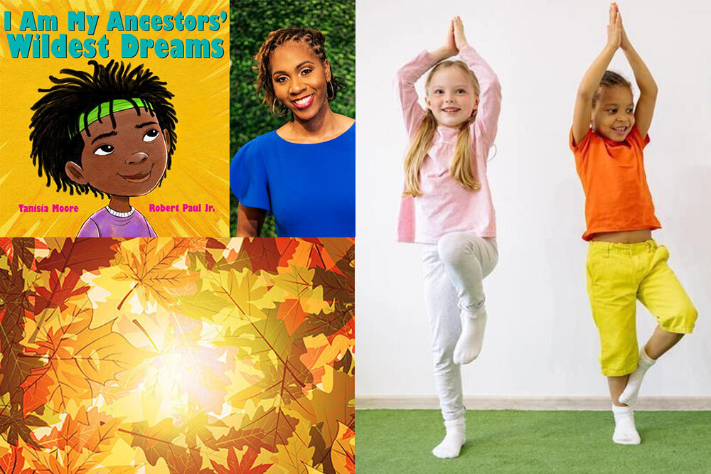 Young children's events fall 2023 - author talk, kids yoga, fall crafts