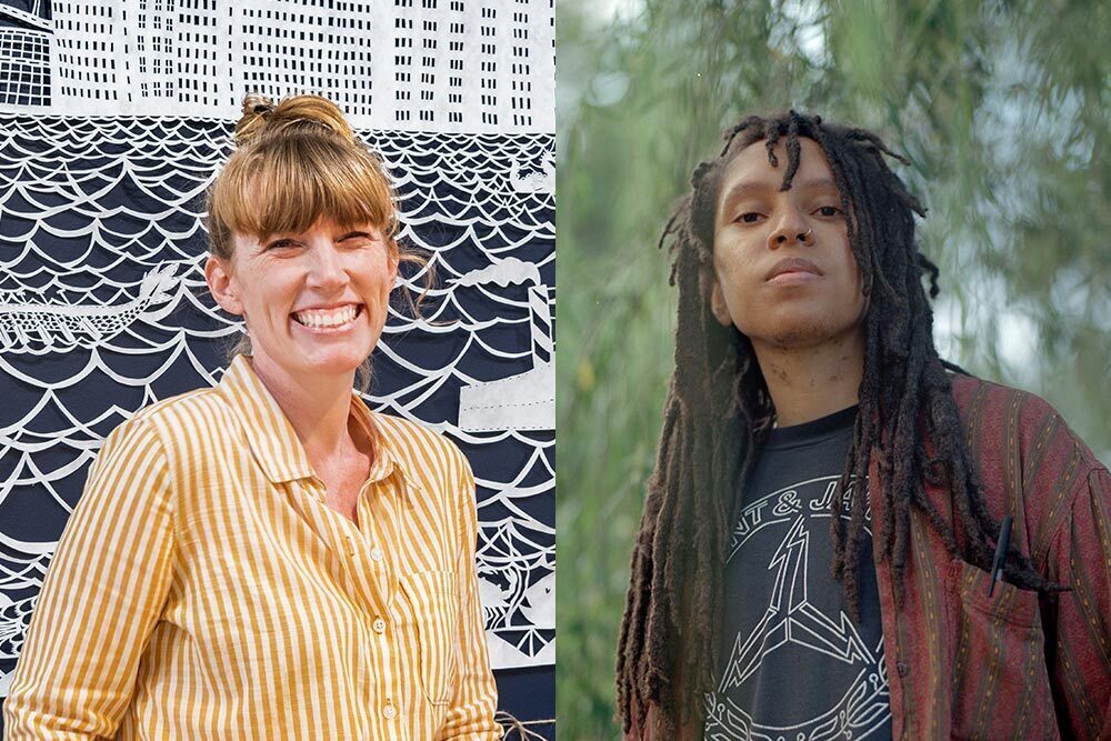 artist and writer in residence for 2026 - Annie Howe and Taylor Johnson.