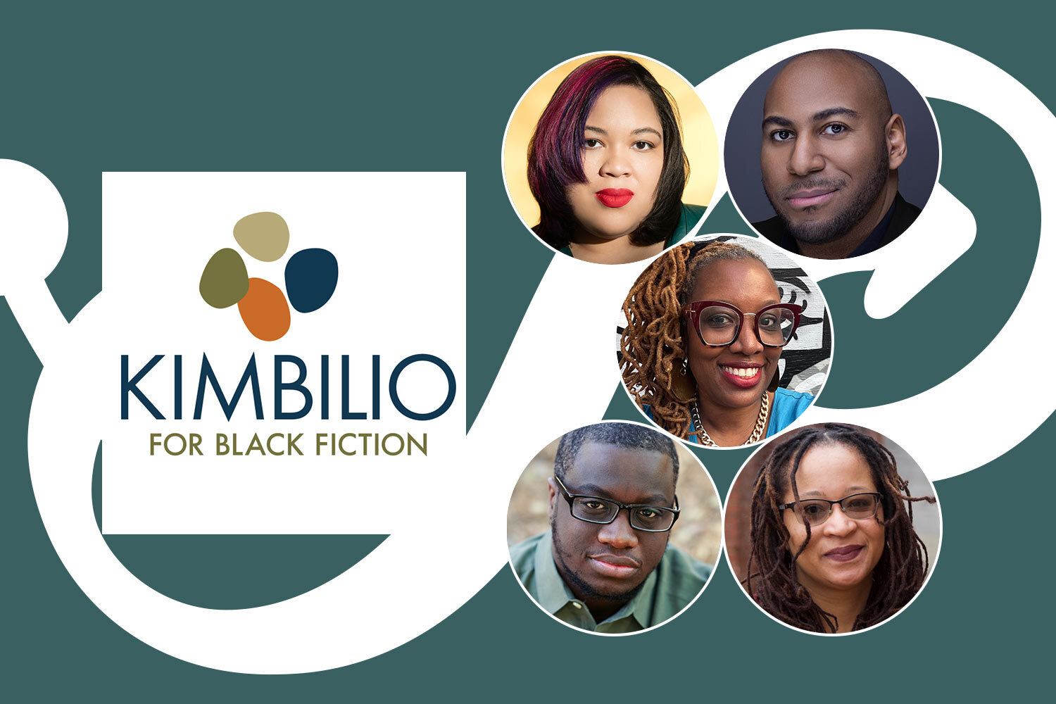 ticketed March writers - Kimbilio for Black Fiction at the Pratt with authors and logos