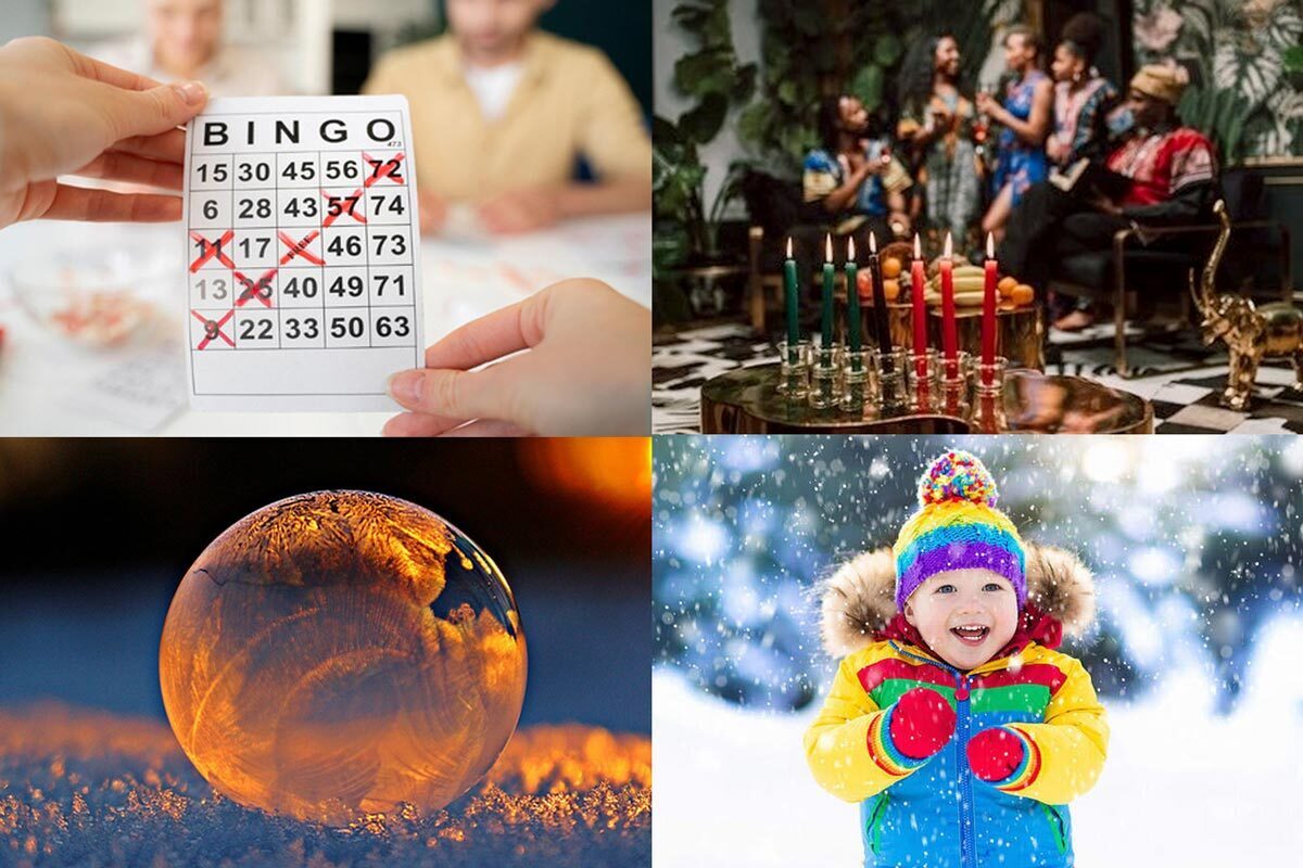 winter fun events at the Pratt Library collage