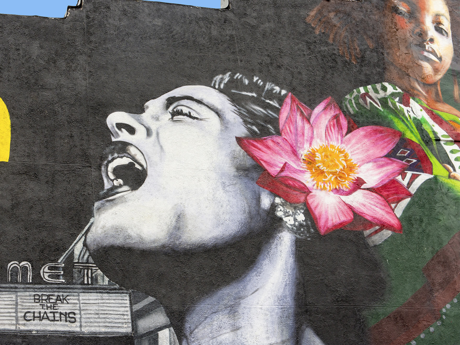 mural at Penn North with Billie Holiday