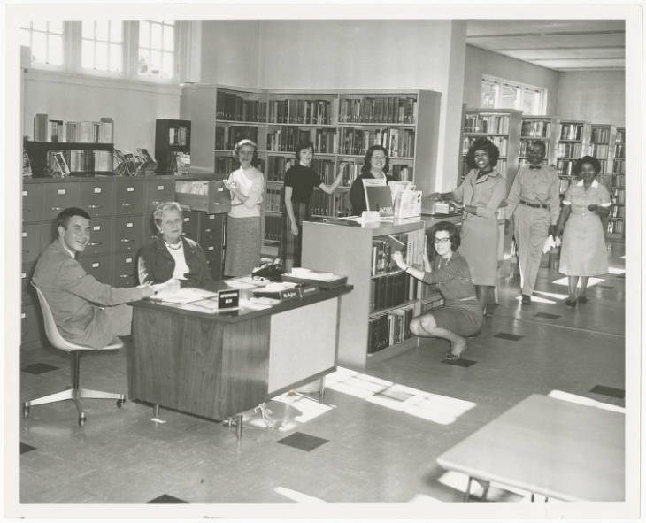 Branch 26 Gardenville interior 1964