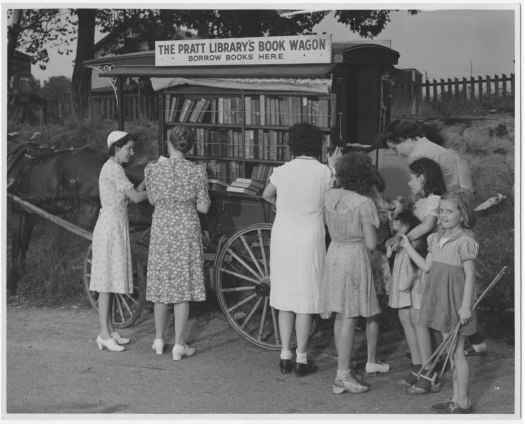 Pratt library book buggy