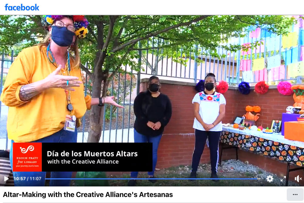 Altar making with artesanas - facebook event for Dia de los Muertos