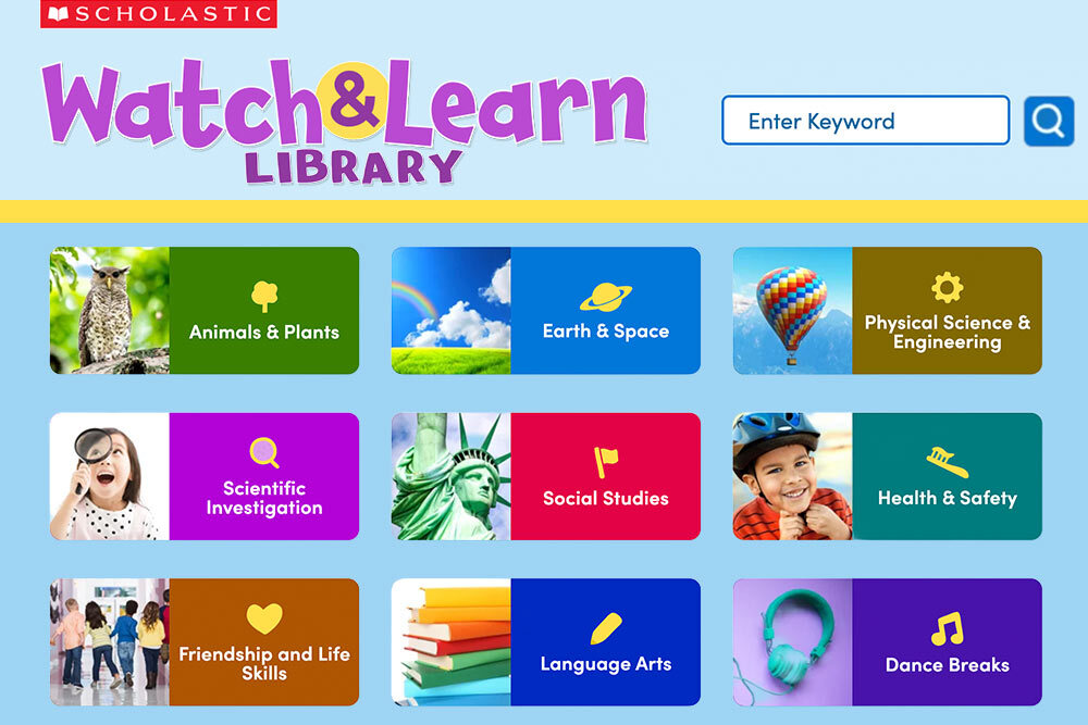 Watch and Learn Library videos for kids.