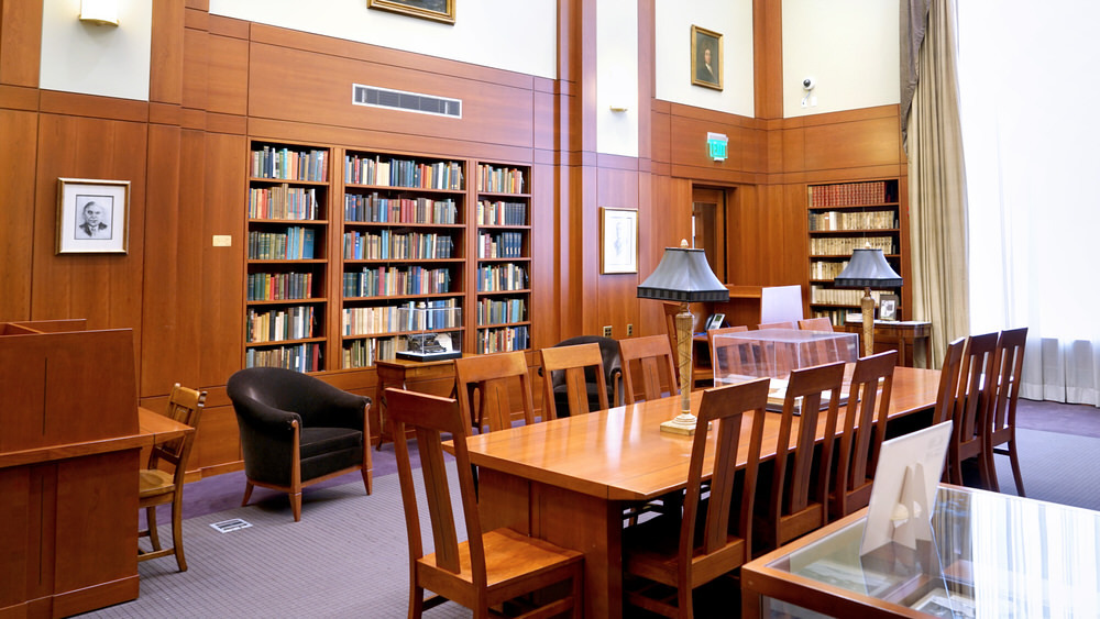 The H. L. Mencken Room - wide view with window