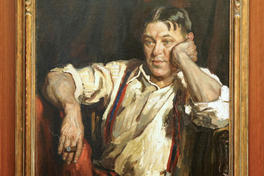 painted portrait of H. L. Mencken