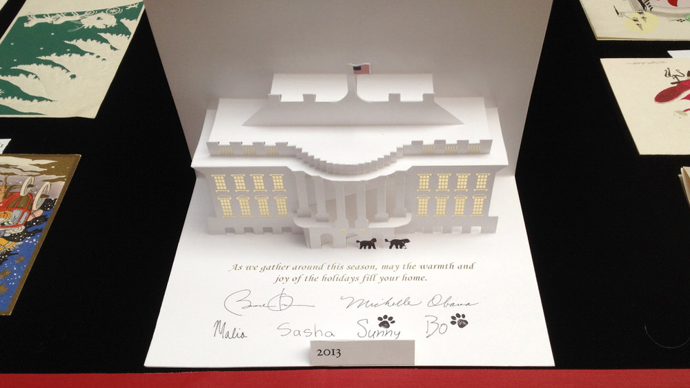 Greeting card from the Obama White House, Christmas 2013