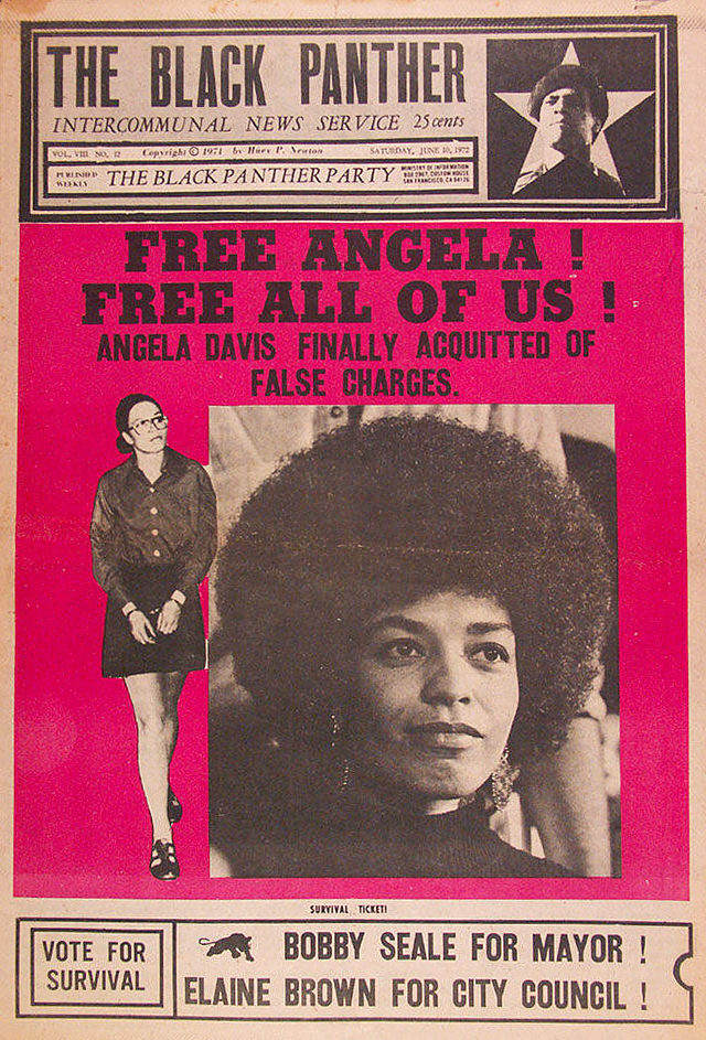 The Black Panther news, 1972: Free Angela! Free All of Us!