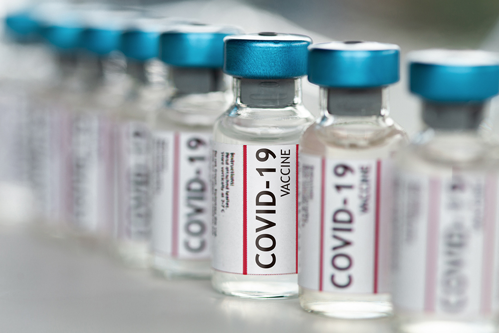 COVID-19 vaccine vials