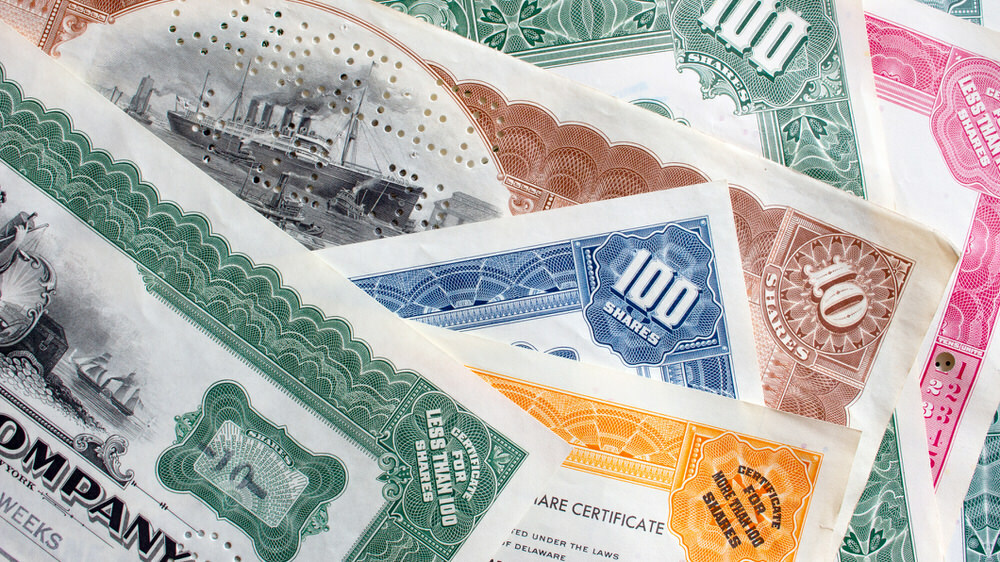 old stock certificates