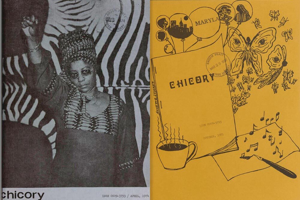 Chicory covers from April 1974 and October 1981