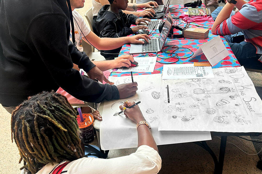 Indie Video Game Fest 2025 - group sketching table