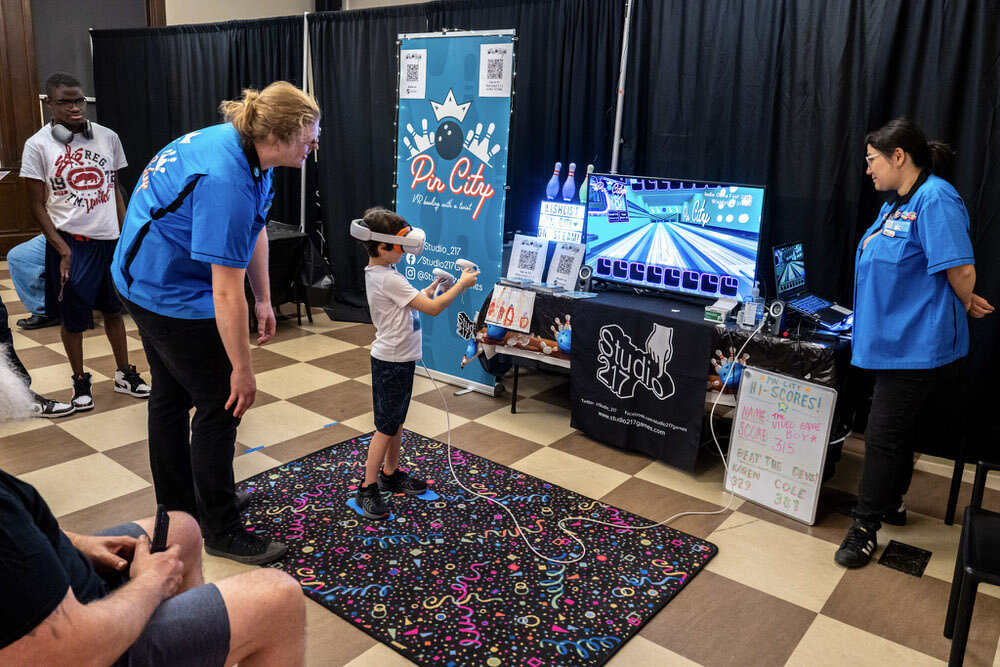 Indie Video Game Fest 2026 child gaming while wearing VR goggles.