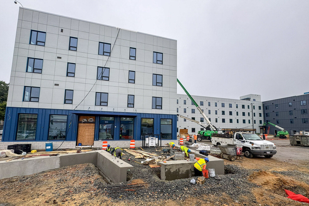 Johnston Square renovations - facade