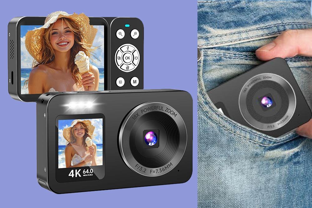 prize: camera showing pocket size