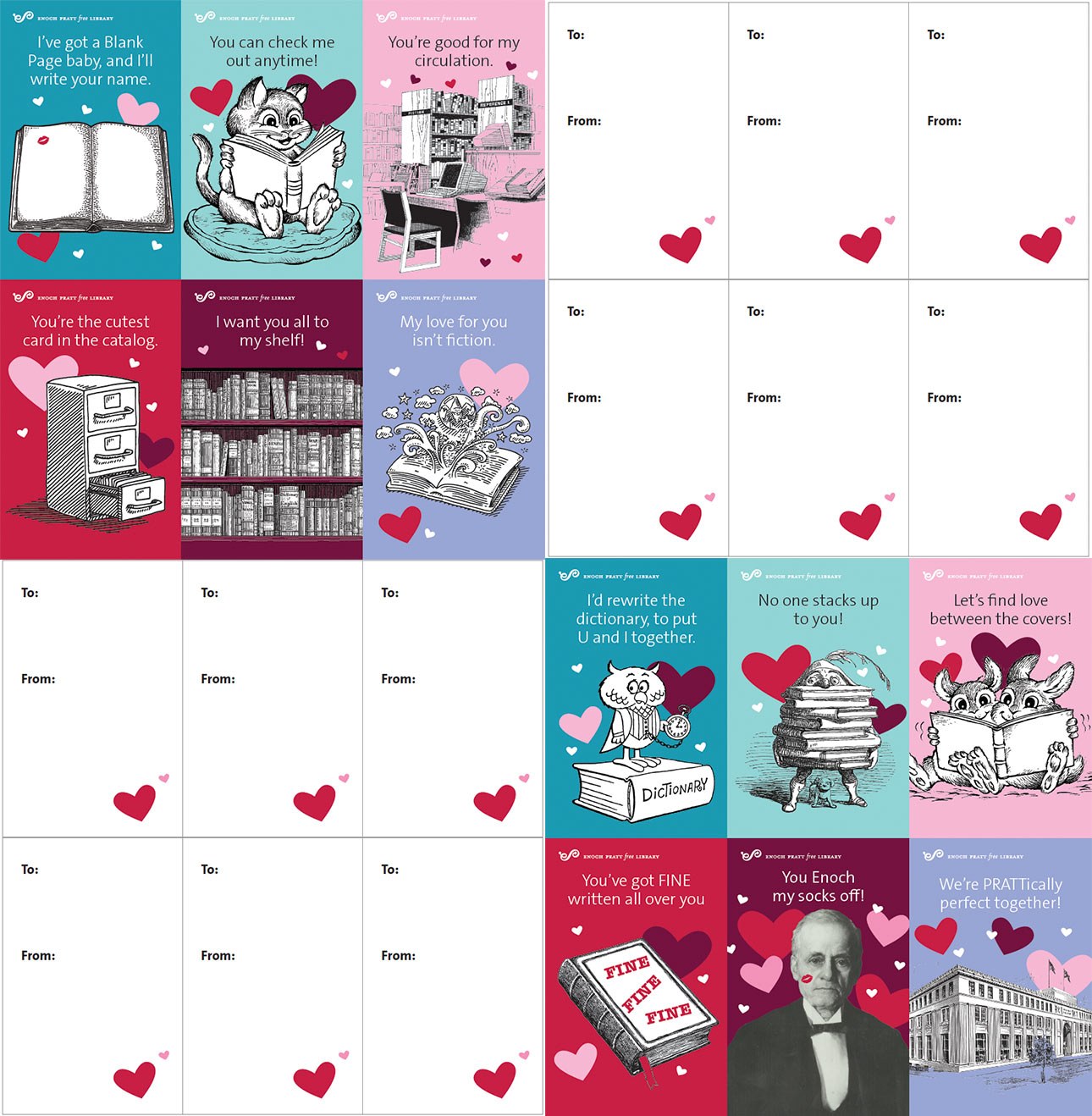 Pratt Library Valentine's Day Cards 2024 - preview