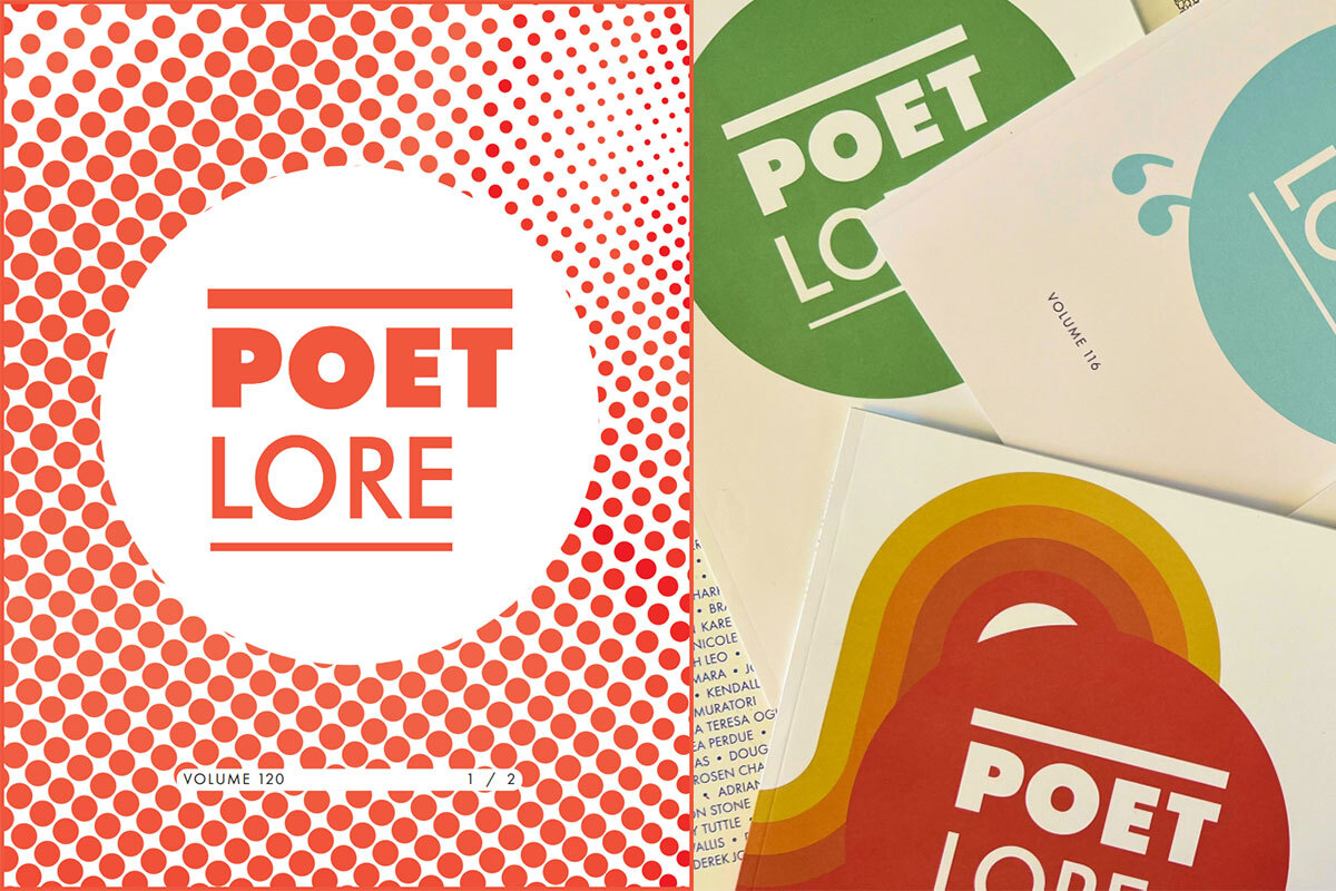 poetry contest - Poet Lore cover for Issue 120 and a mix of previous issues
