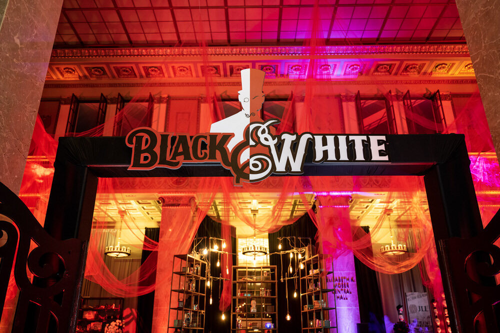 Black and White Party 2023 - entryway logo