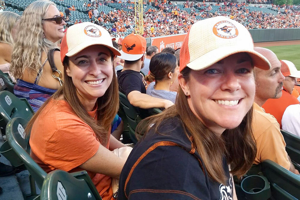 Pratt Contemporaries at an Orioles game in 2016