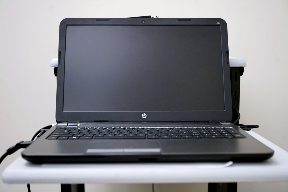 Canton meeting room - laptop stand