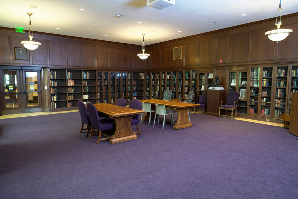 Poe Room at the Central Library - room view facing a corner from the doorway