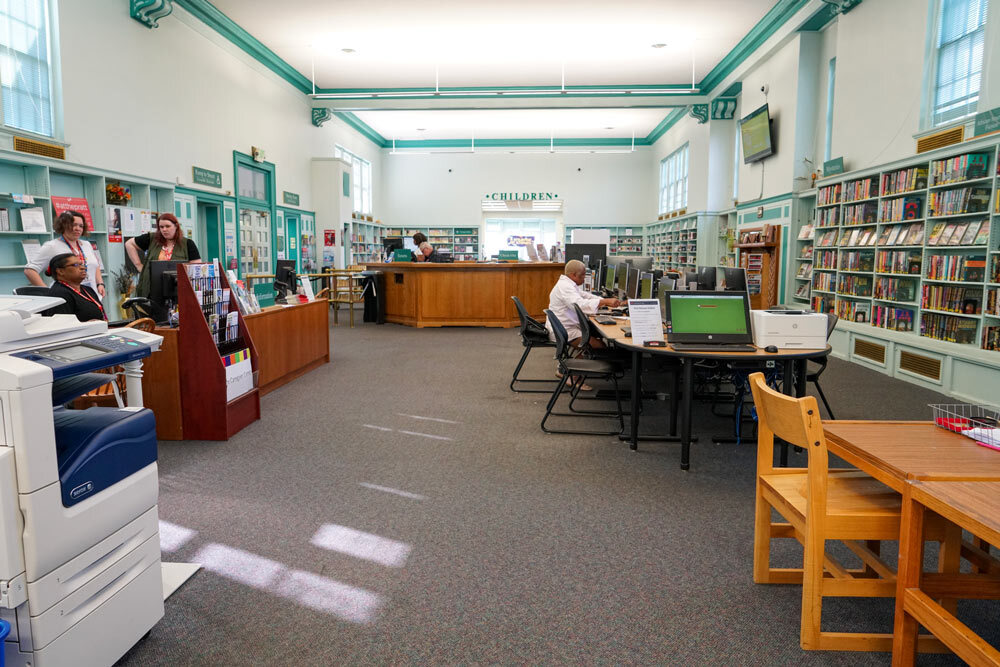 Forest Park - wide room view with staff