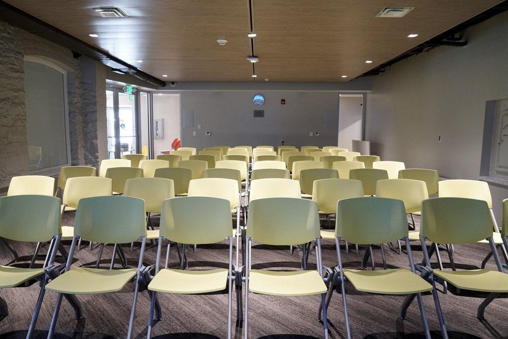 Hampden meeting room - chairs from the front