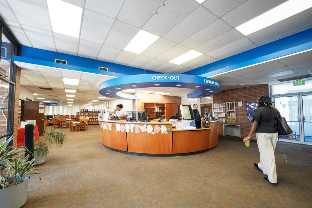 Northwood Branch checkout desk