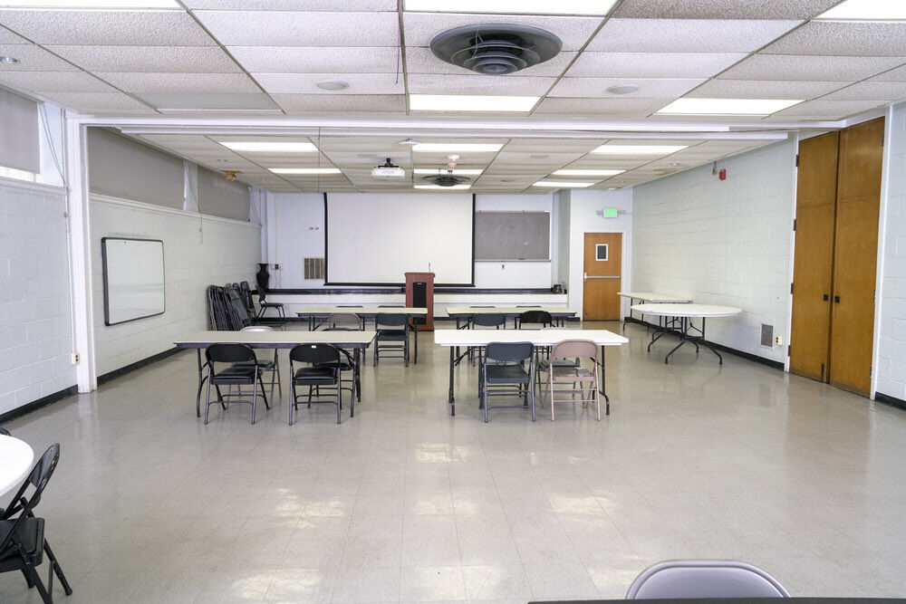 Pennsylvania Avenue meeting room, facing the screen