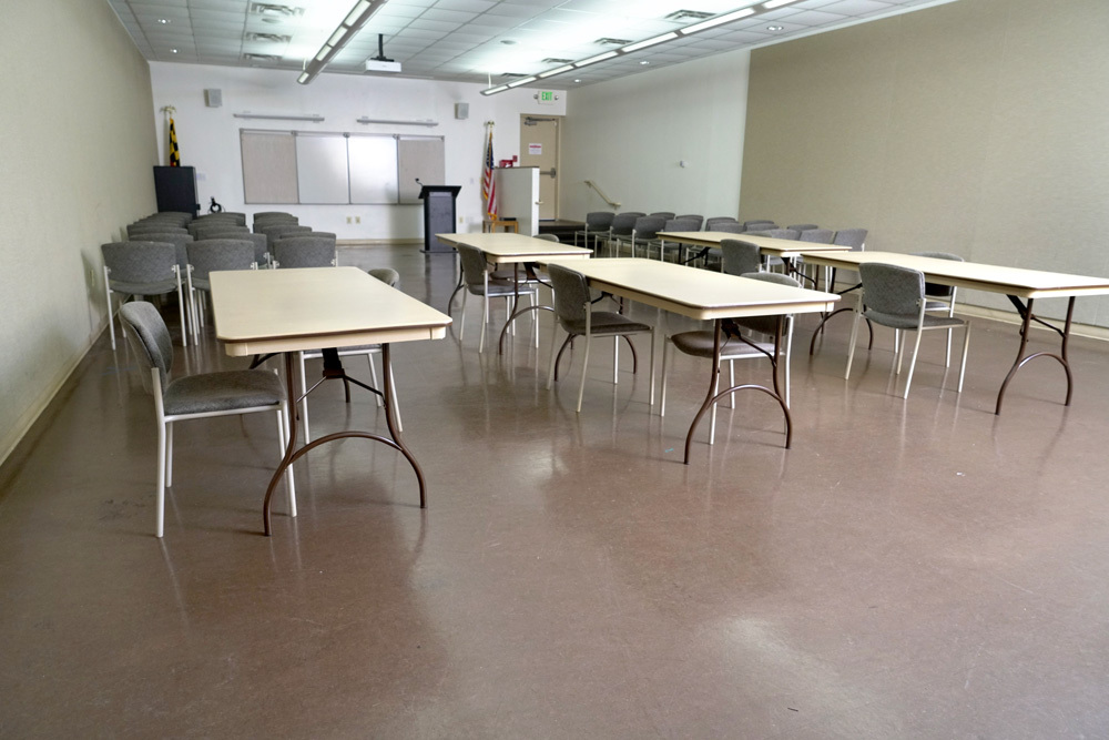 Reisterstown Road Branch Large Meeting Room - 3 rows of tables