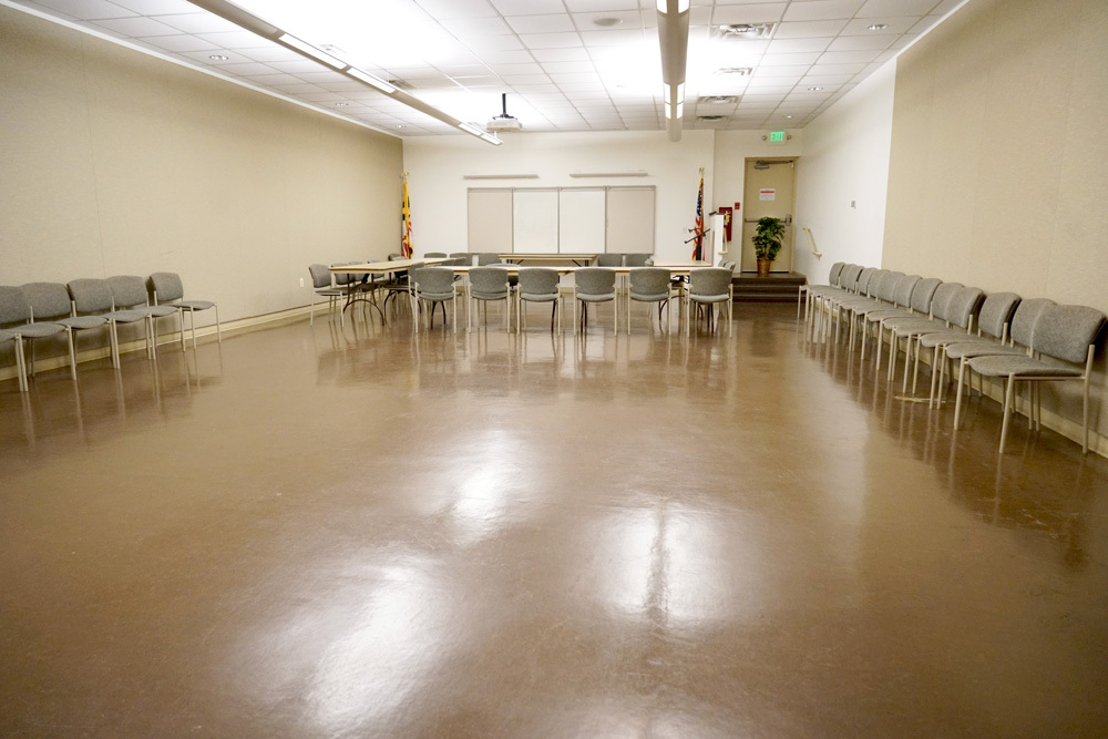 Reisterstown Road Branch Large Meeting Room -  wide view, shiny floor