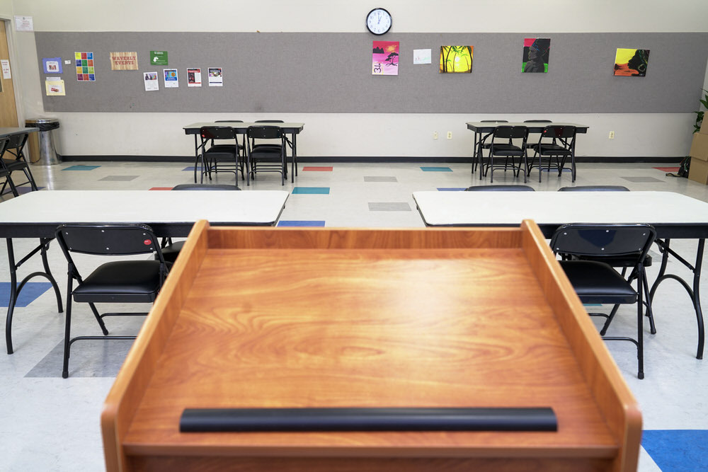 Waverly meeting room - podium view